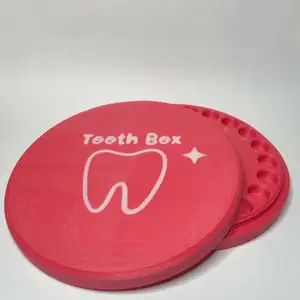 Screw on lid baby tooth box