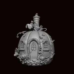 Halloween Pumpkin House