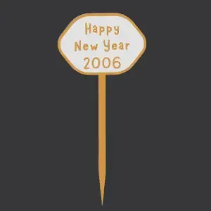 Cake Topper "Happy New Year 2026"