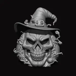 Magical Skeleton Pumpkin