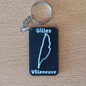 GILLES-VILLENEUVE Circuit Keychain
