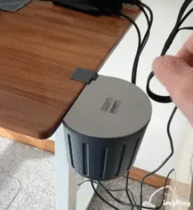 Lid for Removable Desk Bin Trash Can V3