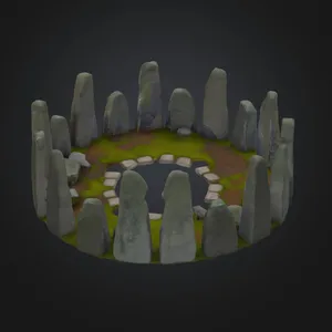 Magic stone circle rpg game