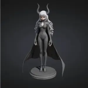 Anime Chess Set part : Black female demon knight