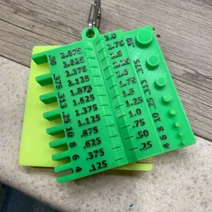 Metric Bolt Sizer