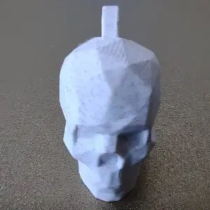 Low Poly Skull Keychain / Keyring