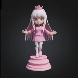 Anime Chess Set part : cute pink princess