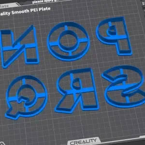Letter Cookie Cutters N-Z - 3 Inch Size