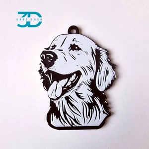 Golden Retriever keychain