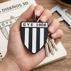 Argentine Football Keychain - Gimnasia y Esgrima de Mendoza