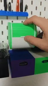 Rolling Shutter Storage Box for IKEA Skadis and Desktop Use
