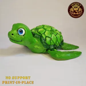 Flexi Turtle | Print in place | no support