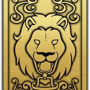 "Saint Seiya Zodiac Collar - Leo Aiolia Tag