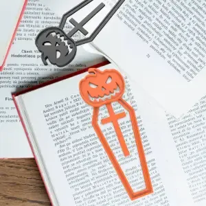 Halloween Pumpkin BookMark, Cute BookMark 3D STL File