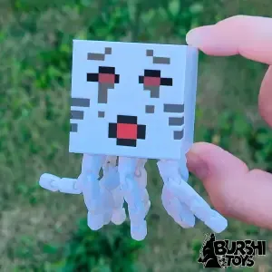 ANGRY GHAST MINECRAFT FLEXI ARTICULATED TOY (3mf Included)