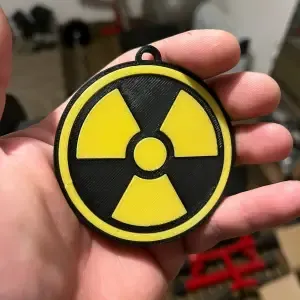 Fallout Nuke symbol, atom bomb icon