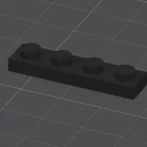 Lego compatible 1x4 plate