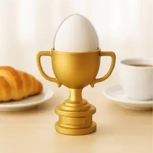 3D Trophy Egg Holder, Champion Cup Egg Holder