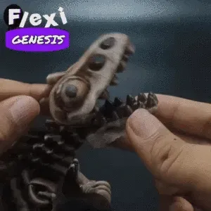 Flexi Acrocanthosaurus Skeleton with stand – Print-in-Place