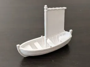 Single Sail Boat