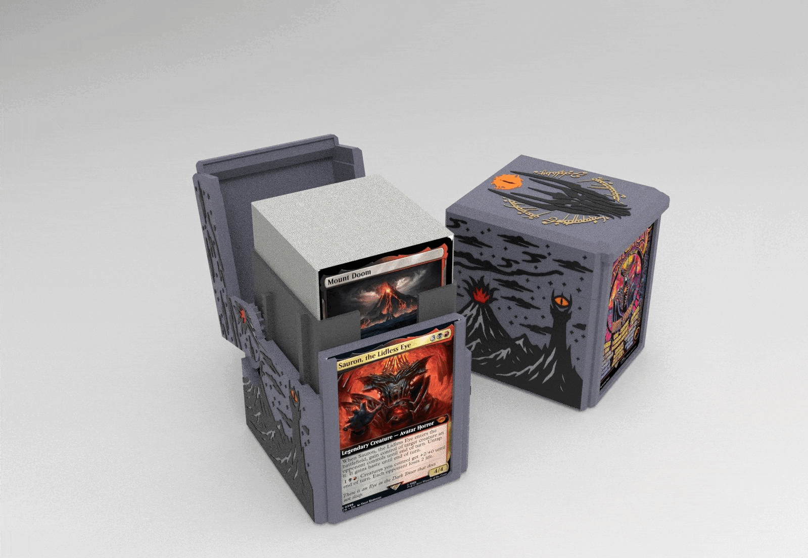 One Deckbox to Rule Them All –Sauron MTG Themed Box LOTR EDH