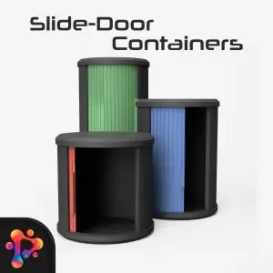 Slide-Door Containers by Polymeria