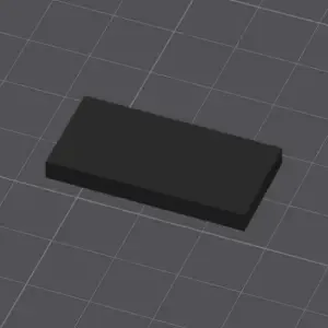 Lego compatible 2x4 plate smooth