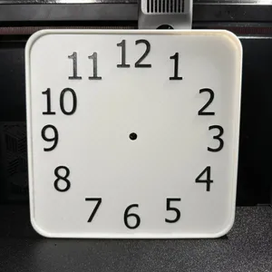 Minimalist Clock Frame 200x200 mm(standard quartz mechanism)