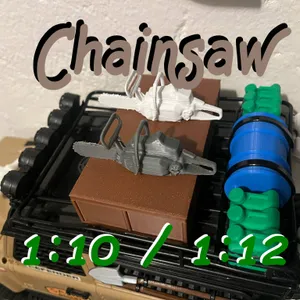 Chainsaw 1:10 and 1:12 for RC car expedition