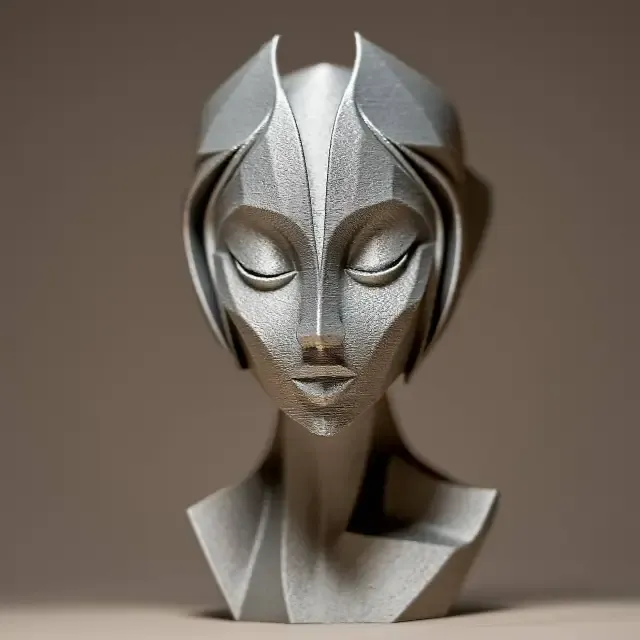 Futuristic Woman Sculpture