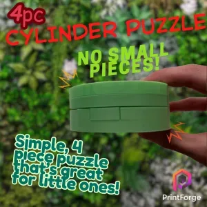 4pc Cylinder Puzzle