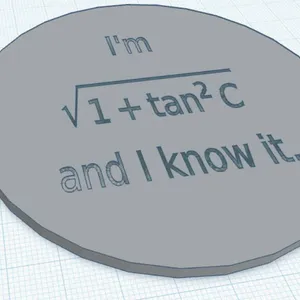 Tan² Coaster - Calculus joke - MechE joke