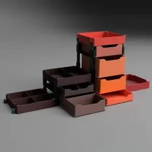 Versatile Stackable Storage Box System