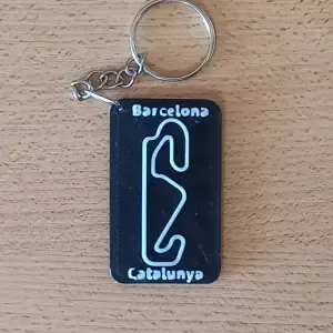 BARCELONA-CATALUNYA Circuit Keychain