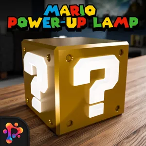 Mario Power-Up Lamp with Versatile Bulb Fixture by Polymeria