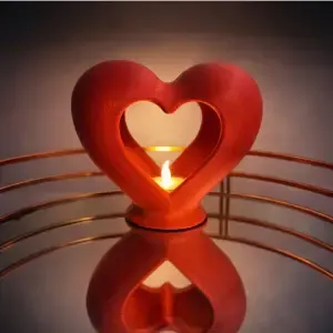 Heart Tea Light Lamp