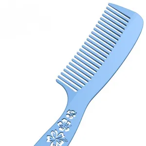 Hair Detangling Comb with Floral Pattern Handle