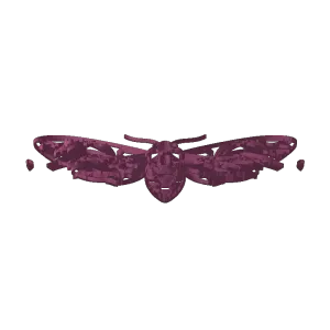OLEANDER HAWK-MOTH SUNCATCHER - STAINED-GLASS