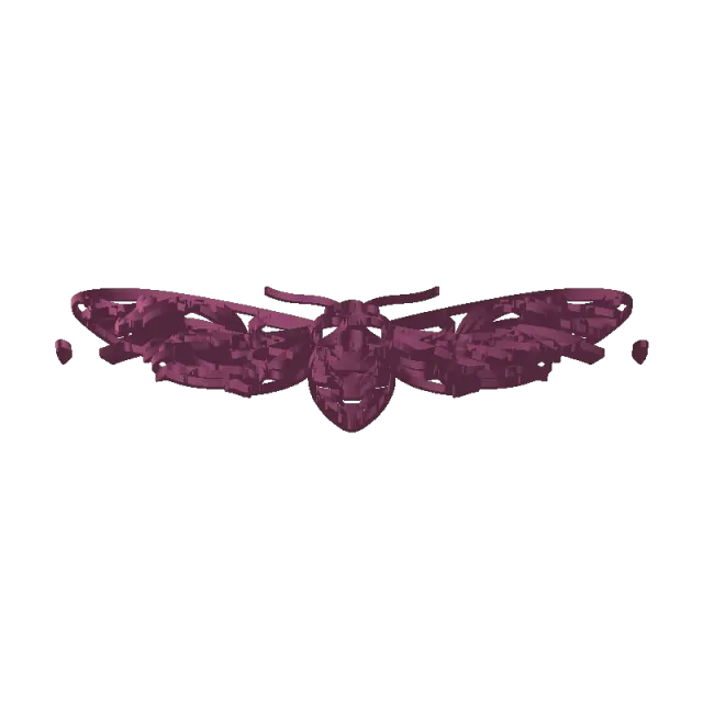 OLEANDER HAWK-MOTH SUNCATCHER - STAINED-GLASS
