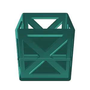 Abstract Geometric Slanted Lattice Pen Stand V3D ID-207