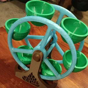grande roue de 6 pots