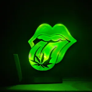 Weed Lips Light
