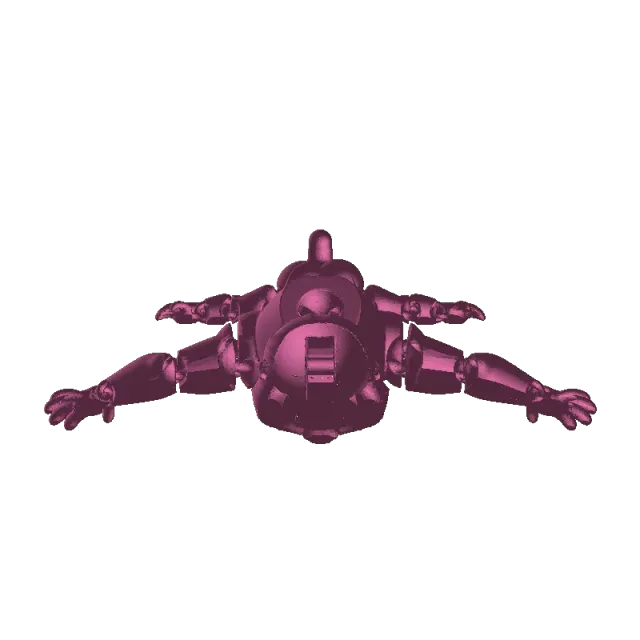 Mandrill Flexi Toy Articulated Monkey Collectible — Image 3 of 4