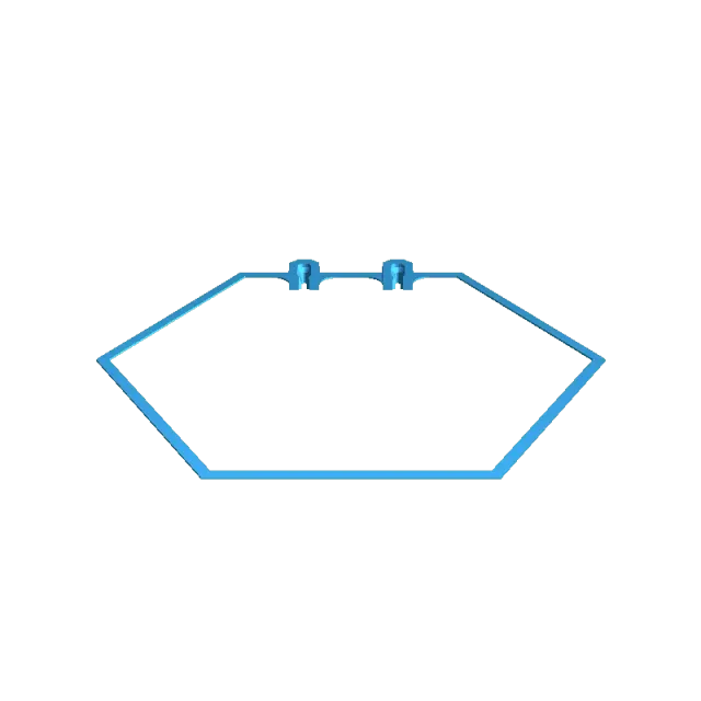 Wall mounted modular hexagon shelf — Image 3 of 6