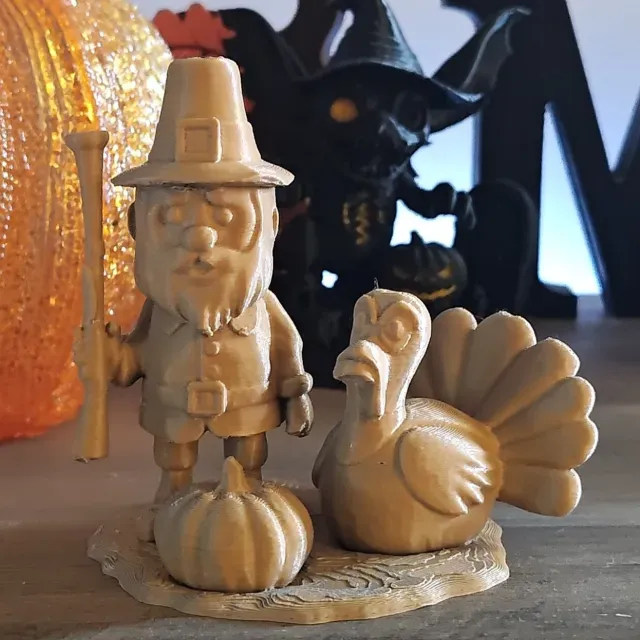 Pilgrim and Turkey Thanksgiving