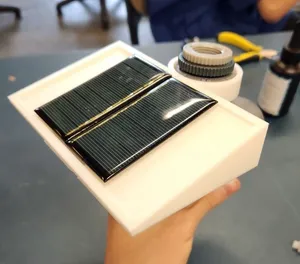 Solar panel holder for Rainpoint water timer