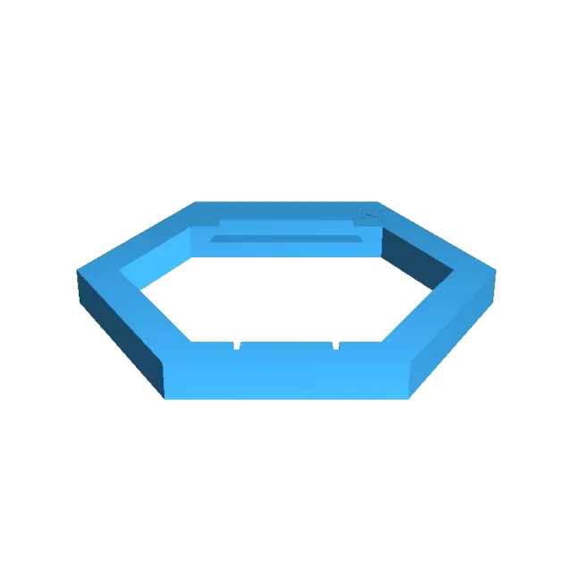 Wall mounted modular hexagon shelf — Image 4 of 6