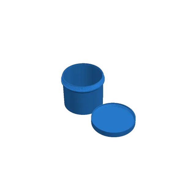 round box with lid — Image 2 of 2