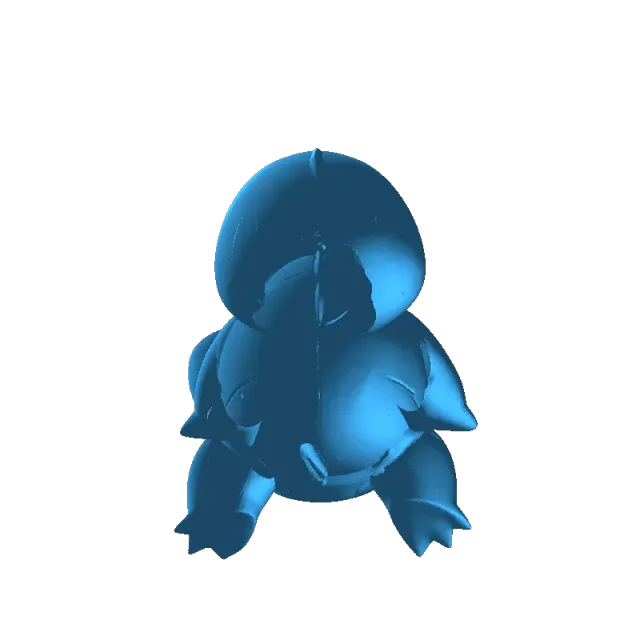 Cute Squirtle Chibi Keychain & Desk Figurine — Фото 4 из 5