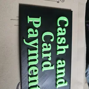 cash and card  payment